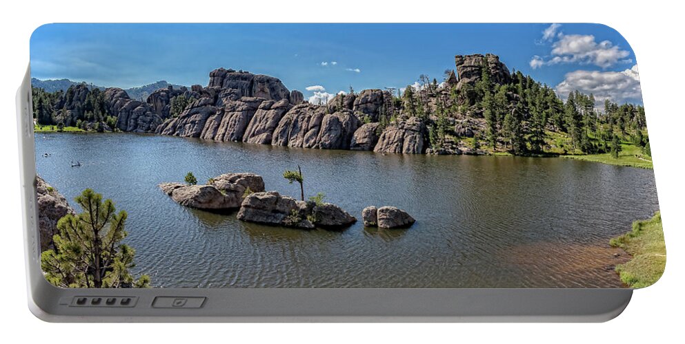 South Dakota Portable Battery Charger featuring the photograph Sylvan View Lake by Chris Spencer