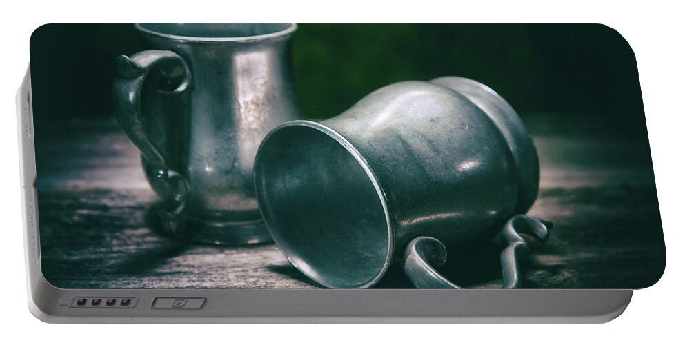 Cup Portable Battery Charger featuring the photograph Tankards by Tom Mc Nemar