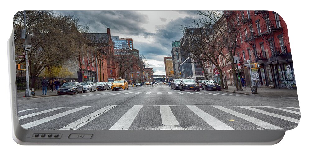  Portable Battery Charger featuring the photograph Tenth Avenue Freeze Out by Alison Frank
