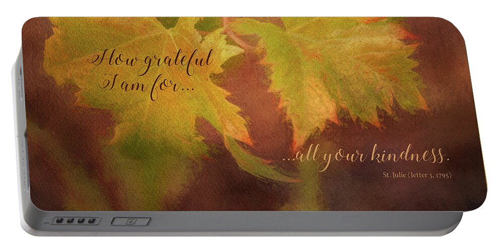 Photography Portable Battery Charger featuring the digital art Thanksgiving 2019C by Terry Davis