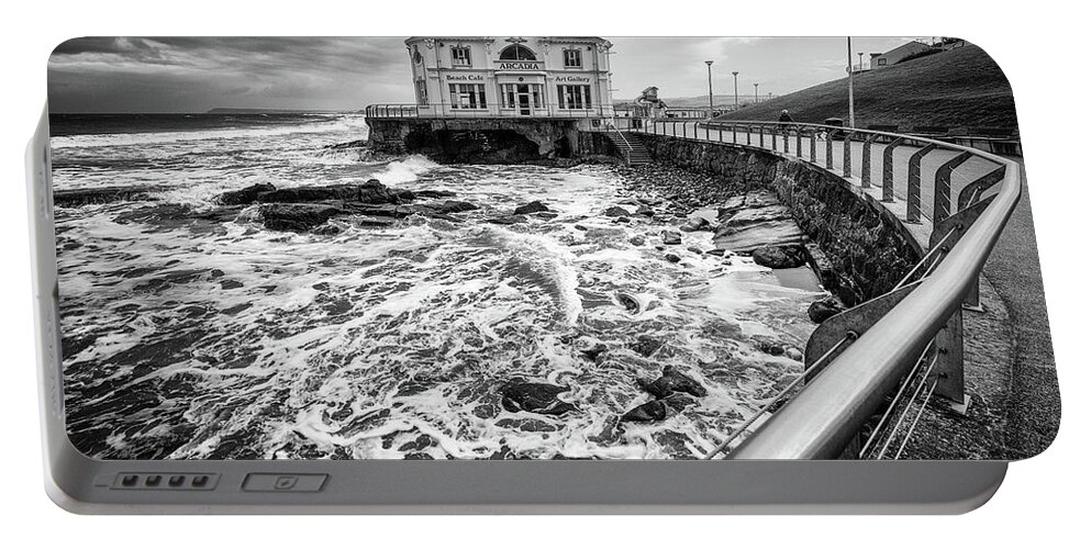 Arcadia Portable Battery Charger featuring the photograph The Arcadia, Portrush by Nigel R Bell