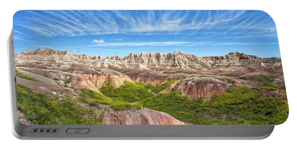 South Dakota Portable Battery Charger featuring the photograph The Badlands Loop by Chris Spencer