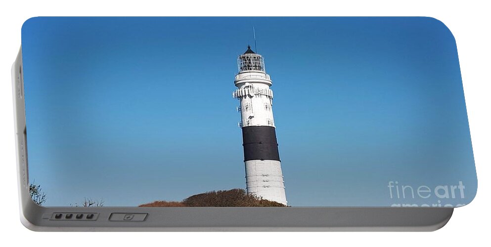 Lighthouse Portable Battery Charger featuring the photograph The Beacon by Leonore VanScheidt