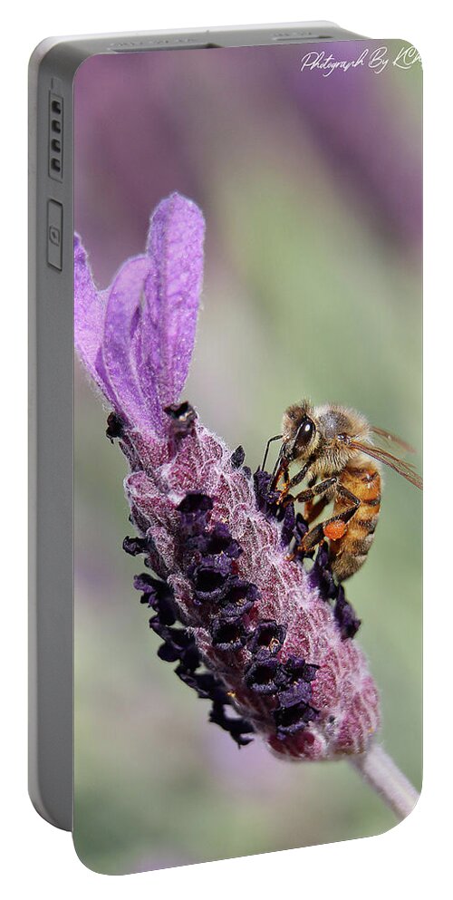 Bees Portable Battery Charger featuring the digital art The beauty of nature 99943 by Kevin Chippindall