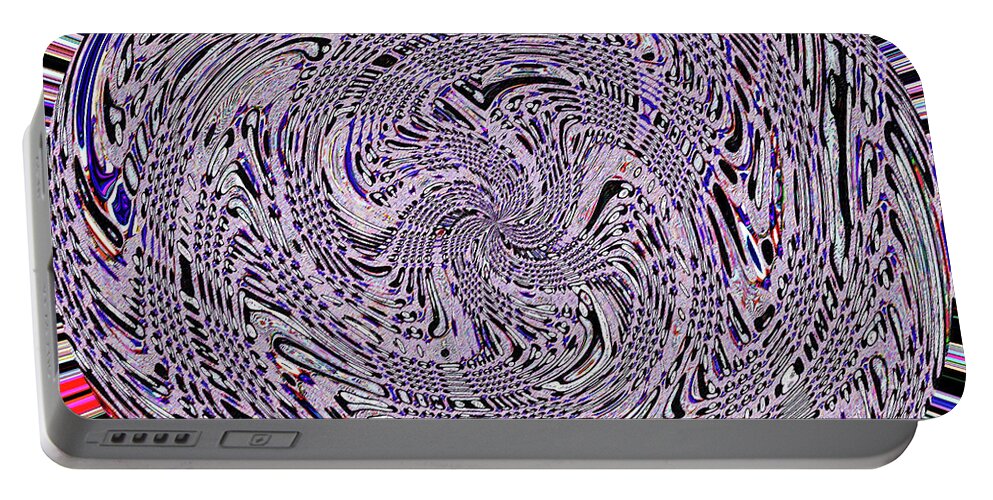 The Birds A Janca Abstract Portable Battery Charger featuring the digital art The Birds by Tom Janca
