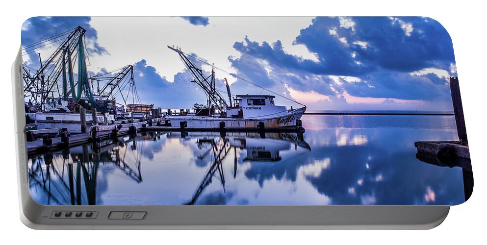 Boats Portable Battery Charger featuring the photograph The Blues by Christopher Rice