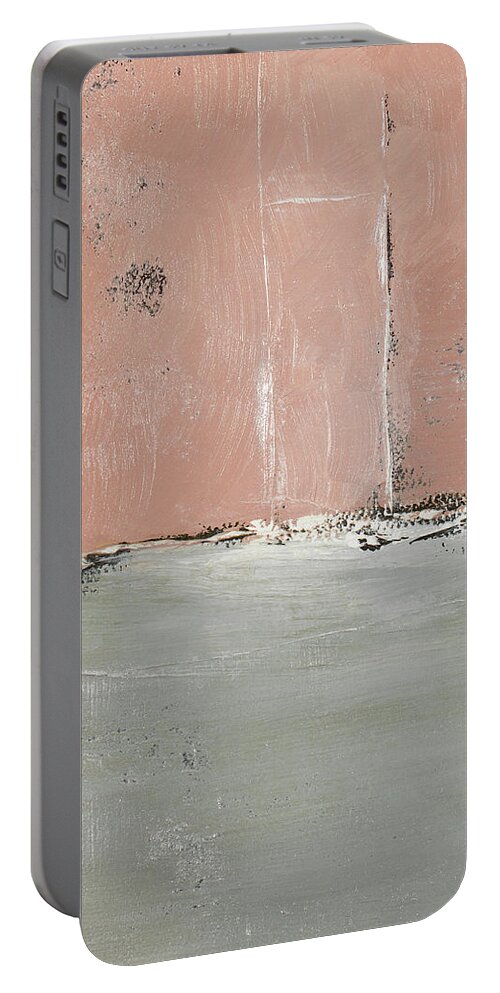 The Portable Battery Charger featuring the painting The Blushing Edge by Lanie Loreth