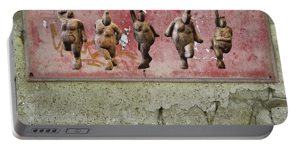Venus Portable Battery Charger featuring the photograph The Crones - Venus Dancing by Andrea Kollo