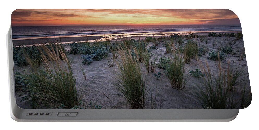 Natural Landscape Portable Battery Charger featuring the photograph The Dunes In The Sunset Light by Hannes Cmarits