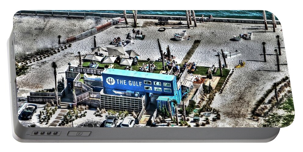 The Gulf Portable Battery Charger featuring the photograph The Gulf by Gulf Coast Aerials -