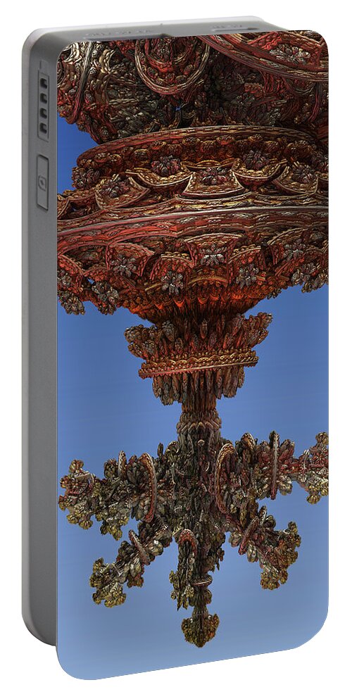 Lamp Portable Battery Charger featuring the digital art The Lamp by Bernie Sirelson