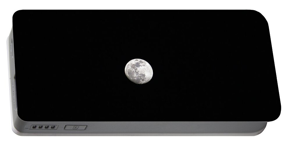 Moon Portable Battery Charger featuring the photograph The Moon by Rocco Silvestri