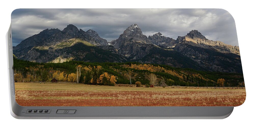 Tetons Portable Battery Charger featuring the photograph The Mountain Halls by Whispering Peaks Photography