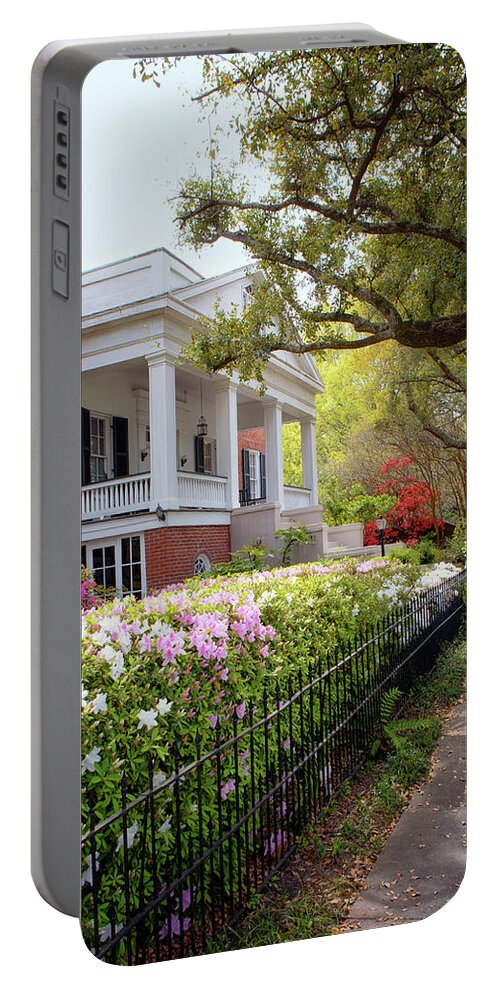 Parsonage Portable Battery Charger featuring the photograph The Parsonage 2 by Susan Rissi Tregoning
