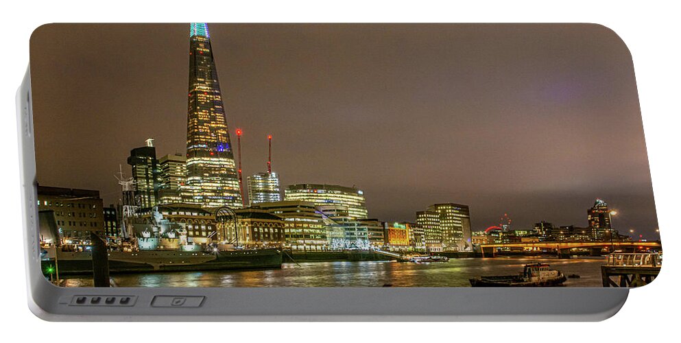 The Shard Portable Battery Charger featuring the photograph The Shard Building London by Douglas Wielfaert