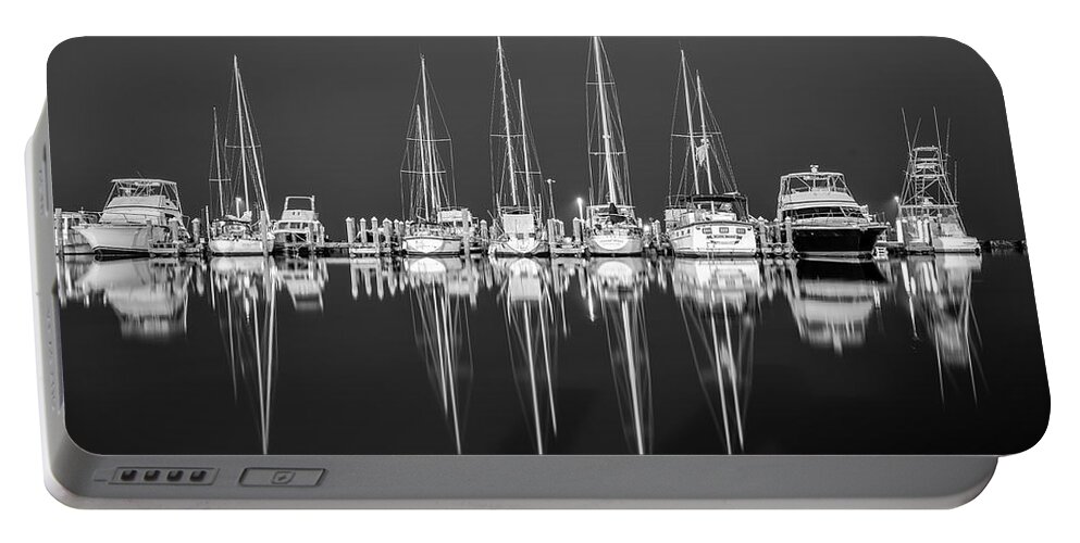 Harbor Portable Battery Charger featuring the photograph The Stillness by Christopher Rice