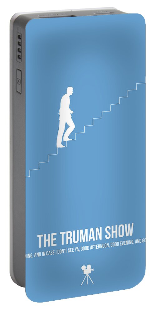 The Truman Show Portable Battery Charger featuring the digital art The Truman Show by Naxart Studio