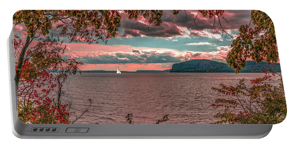 Croton Point Portable Battery Charger featuring the photograph The View From Croton Point by Chris Lord