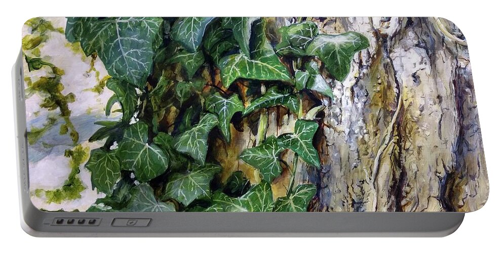 Tree Portable Battery Charger featuring the painting The Wedding by William Brody