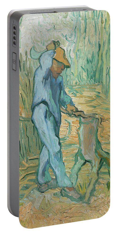 The Woodcutter, after Millet Portable Battery Charger by Vincent