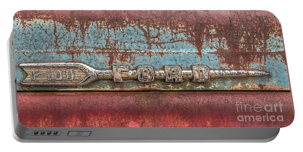 Ford Portable Battery Charger featuring the photograph This old truck by Bernd Laeschke