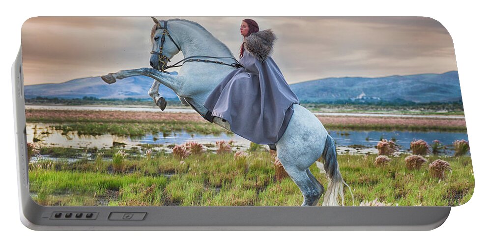 Woman Portable Battery Charger featuring the photograph Thor Rises Up by Jody Miller