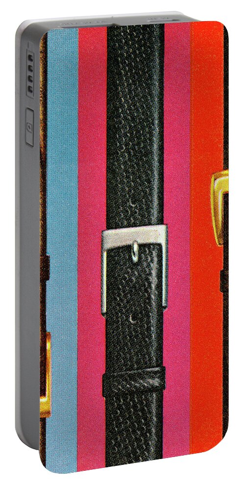 Accessories Portable Battery Charger featuring the drawing Three Belts by CSA Images
