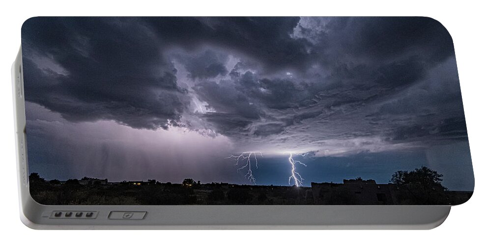 © 2019 Lou Novick All Rights Reversed Portable Battery Charger featuring the photograph Thunderstorm #2 by Lou Novick