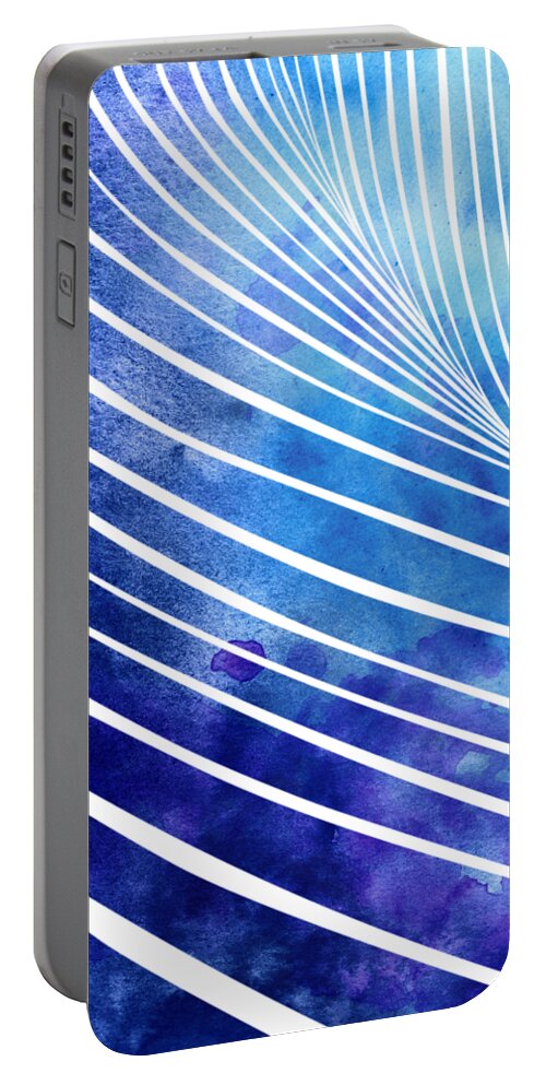 Swell Portable Battery Charger featuring the mixed media Tide XIV by Stevyn Llewellyn