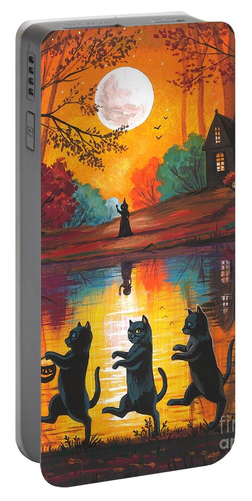 Print Portable Battery Charger featuring the painting To Grandmother's House We Go by Margaryta Yermolayeva
