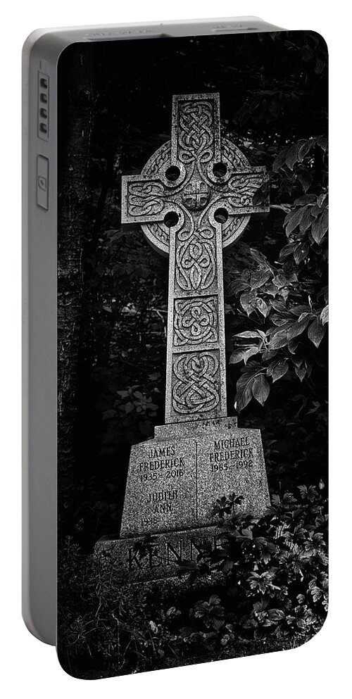 Brian Carson Portable Battery Charger featuring the photograph Tombstone Shadow No 17 by Brian Carson