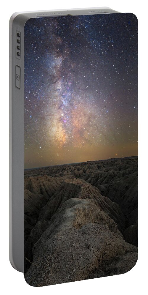 Badlands Portable Battery Charger featuring the photograph Too much to think by Aaron J Groen