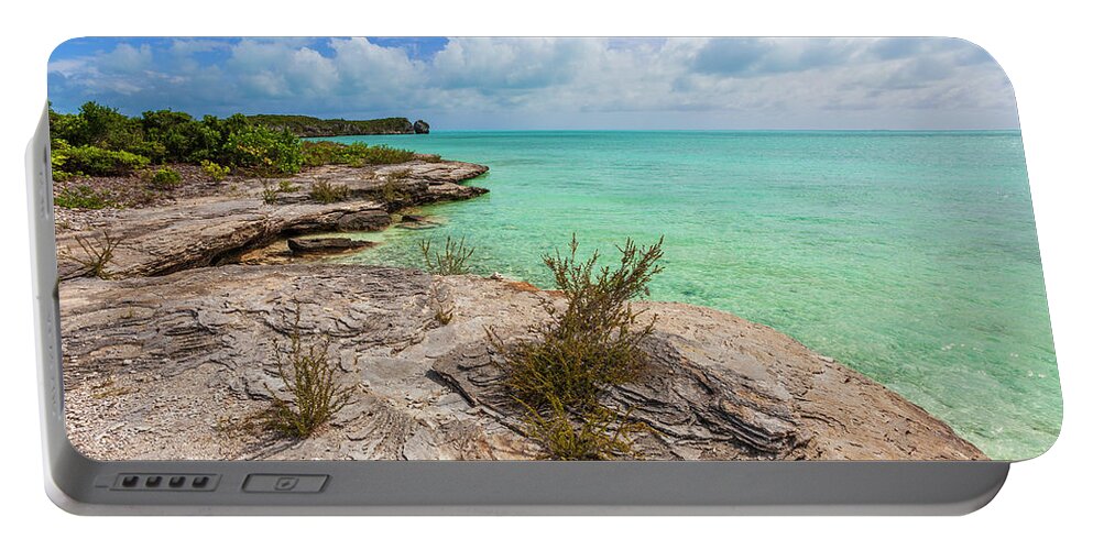 Atlantic Portable Battery Charger featuring the photograph Tranquil Sea by Chad Dutson