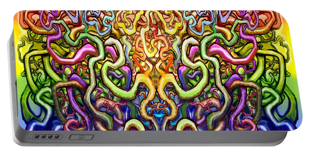 Transition Portable Battery Charger featuring the digital art Transition by Kevin Middleton