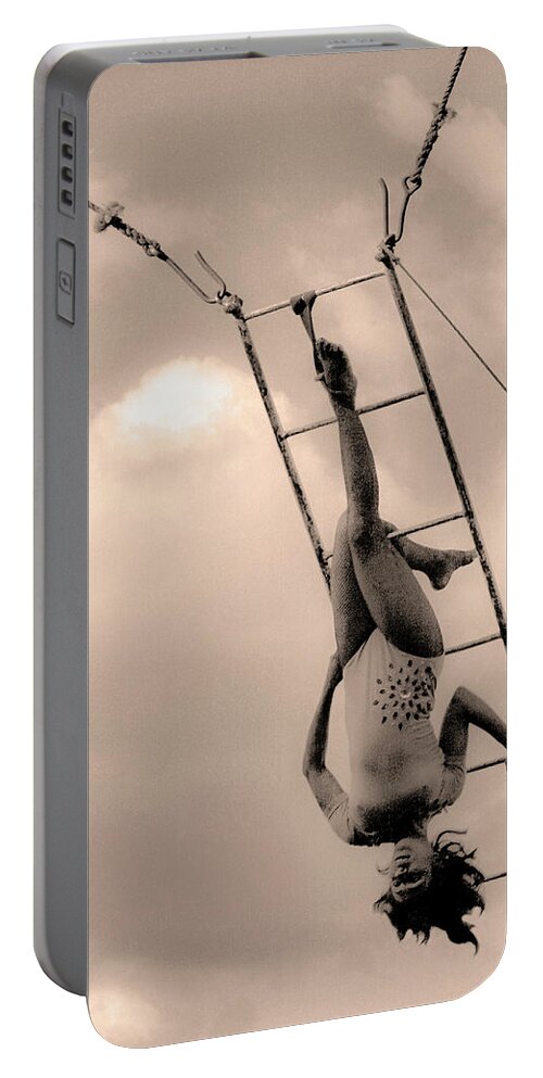 Trapeze Circus Portable Battery Charger featuring the photograph Trapeze #3 by Neil Pankler