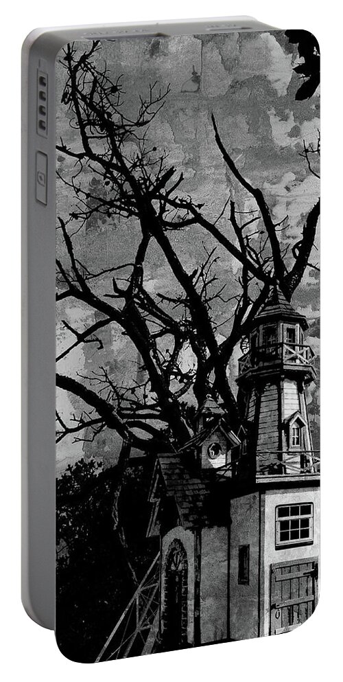 Jason Casteel Portable Battery Charger featuring the digital art Treehouse I by Jason Casteel