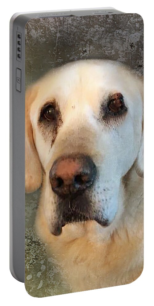 Dog Portable Battery Charger featuring the photograph Tribute to Leroy 2 by Rebecca Cozart
