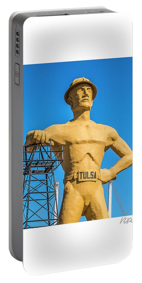 Tulsa Portable Battery Charger featuring the photograph Tulsa Driller 8x8 by Bert Peake