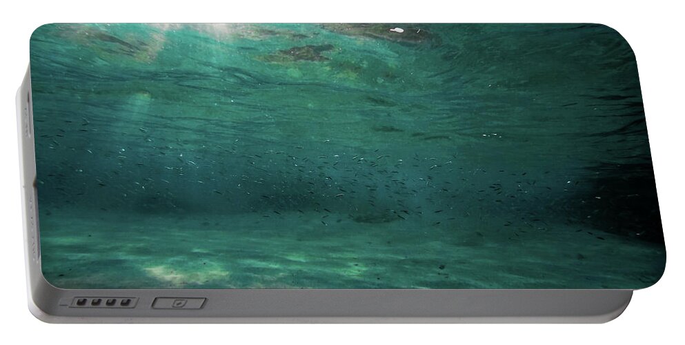 Turquoise. Underwater Portable Battery Charger featuring the photograph Turquoise Sky by Meir Ezrachi
