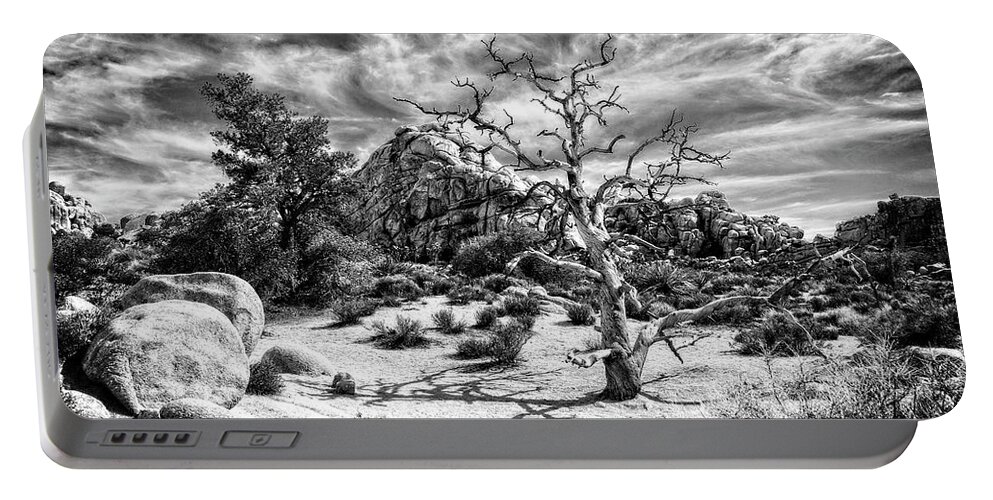 Dead Tree Portable Battery Charger featuring the photograph Twisted Dead Tree by Sandra Selle Rodriguez