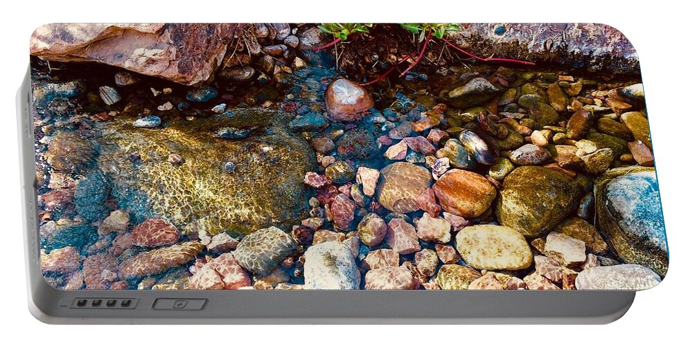 Las Vegas Portable Battery Charger featuring the photograph Up a Creek by Debra Grace Addison