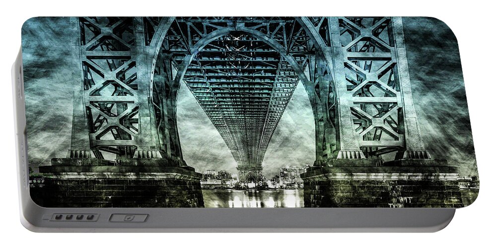 American Portable Battery Charger featuring the digital art Urban Grunge Collection Set - 06 by Az Jackson