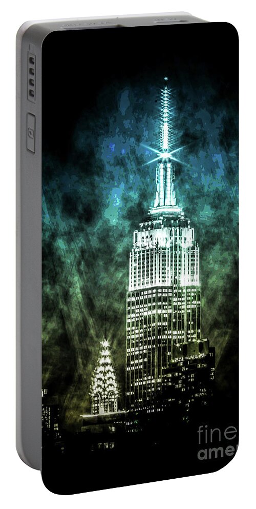 American Portable Battery Charger featuring the digital art Urban Grunge Collection Set - 16 by Az Jackson