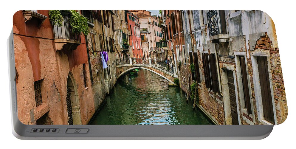 Venice Portable Battery Charger featuring the photograph Venice Canal by Rebekah Zivicki