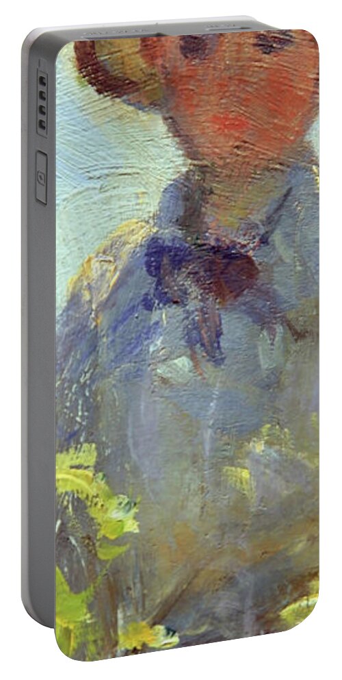 Panorama Portable Battery Charger featuring the photograph Verto 6 - Monet's Son Jean by Cora Wandel