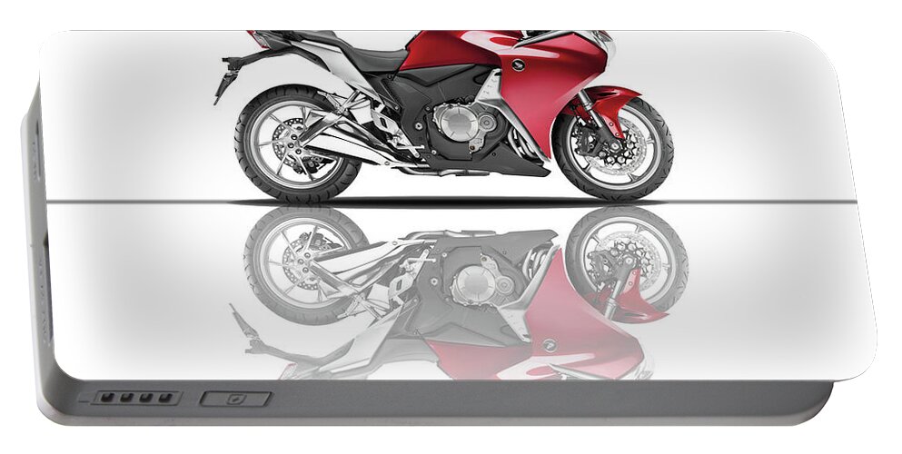 Honda Portable Battery Charger featuring the mixed media Vfr1200f by Smart Aviation