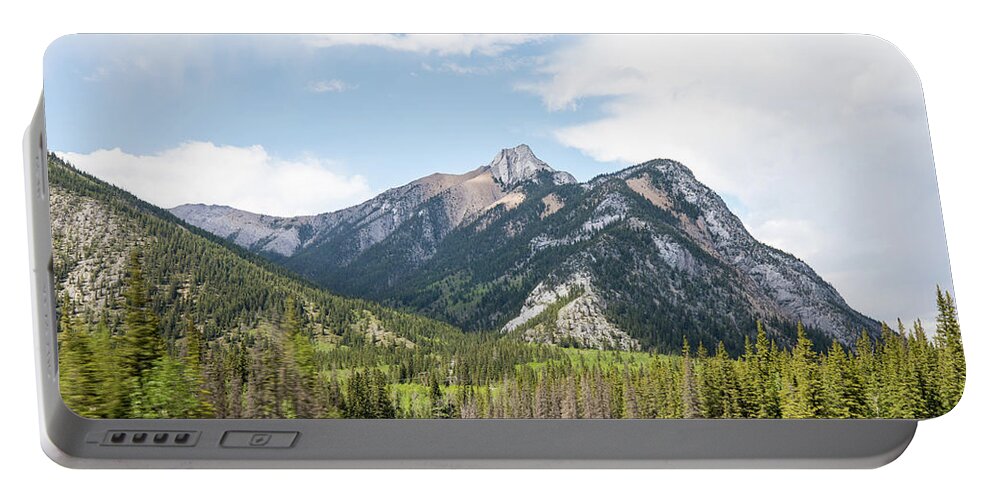Photosbymch Portable Battery Charger featuring the photograph View from Kananaskis Trail by M C Hood