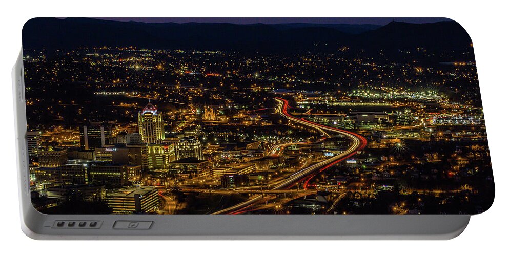 View Portable Battery Charger featuring the photograph View of Roanoke by Julieta Belmont