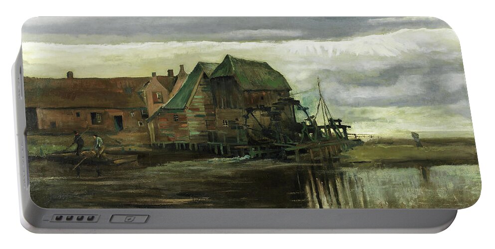 Canvas Portable Battery Charger featuring the painting Vincent van Gogh -Zundert, 1853-Auvers-sur-Oise, 1890-. Watermill at Gennep -1884-. Oil on canvas... by Vincent van Gogh -1853-1890-