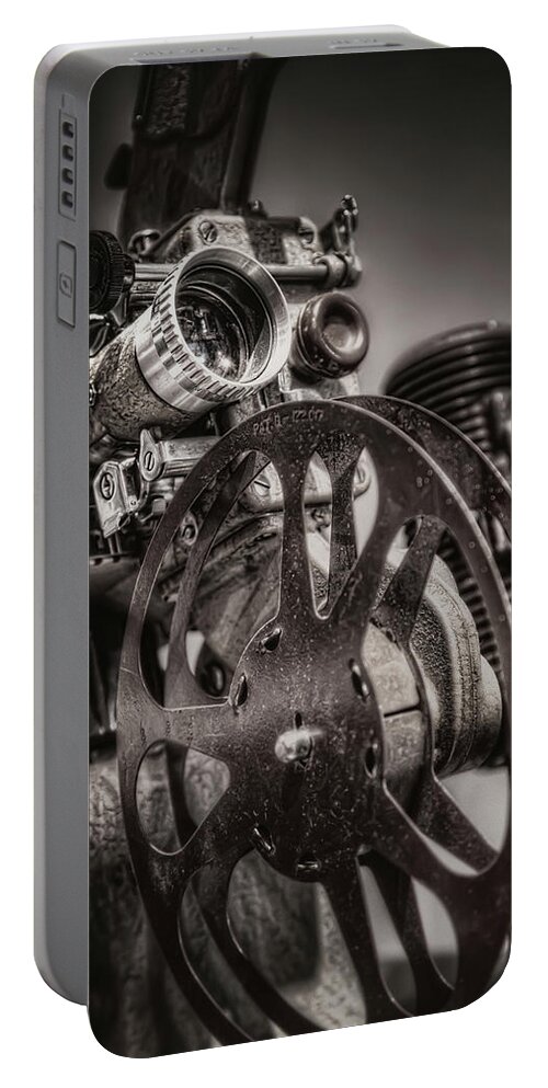 Projector Portable Battery Charger featuring the photograph Vintage 16mm by Scott Norris